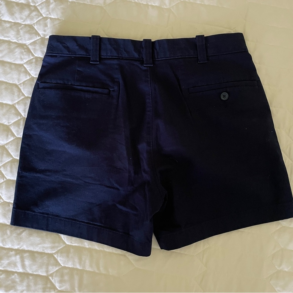 J. Crew Women’s 5in seam Dark Blue Flat Front Shorts Size 29​ - Picture 3 of 4